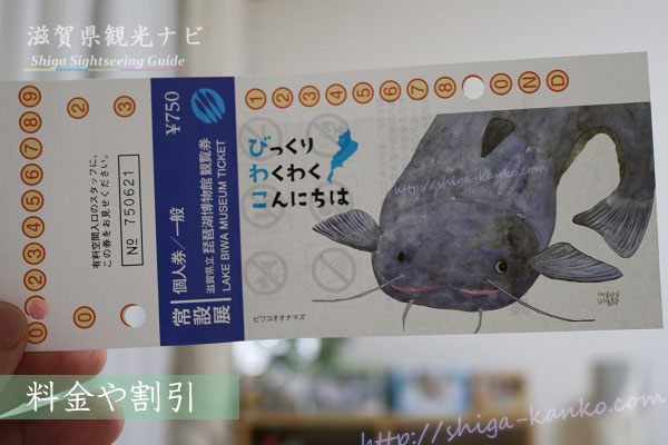 琵琶湖博物館のチケット