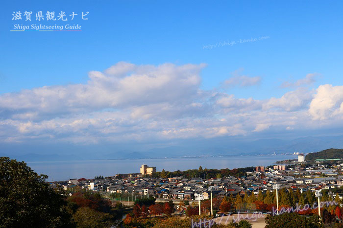 彦根城からみた琵琶湖