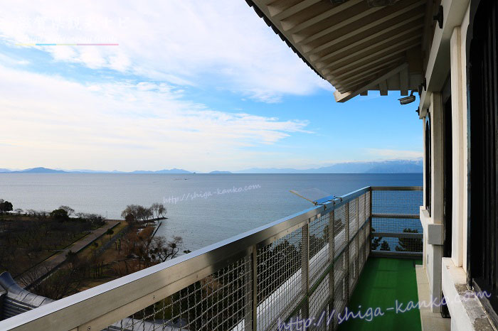 展望台から見える琵琶湖の景色