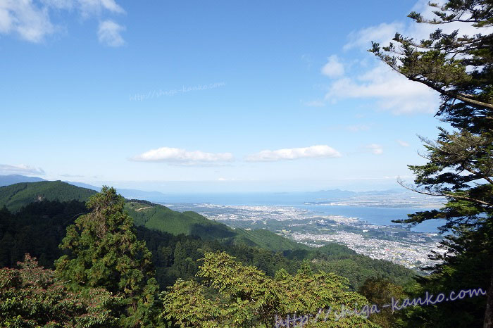 比叡山から見る琵琶湖